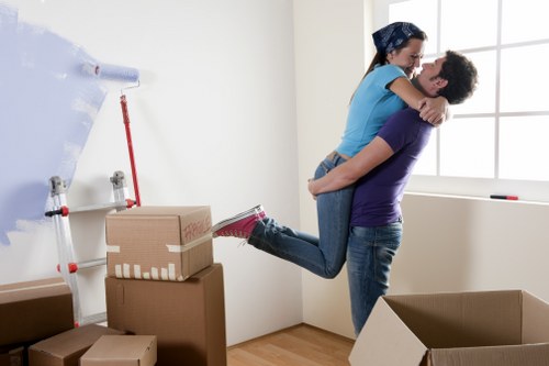 Satisfied customers after successful furniture pick-up in Putney