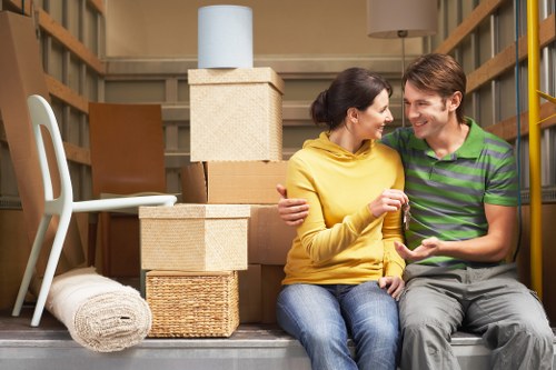Putney Removals packing office equipment